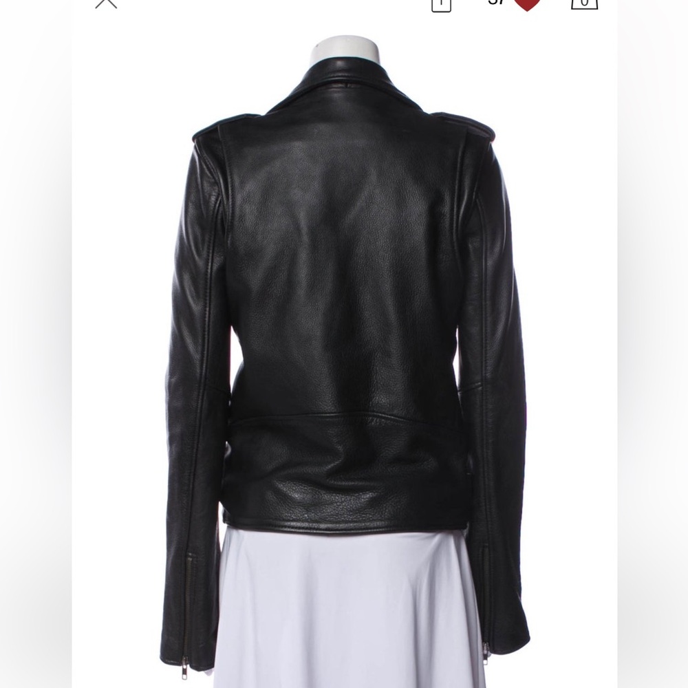 Understated leather jacket - Picture 2 of 5